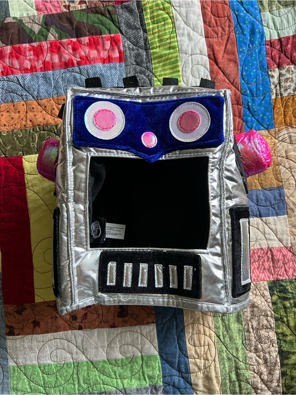 Kids Silver Robot Costume Head